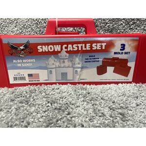 Flexible Flyer Snow & Sand Fort Building Kit with Block Brick and Castle Molds